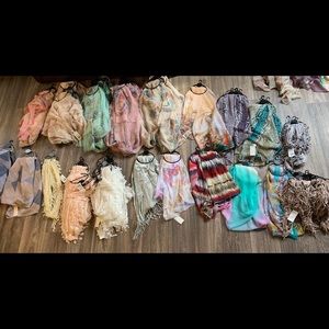 Scarves, bandannas, and visors